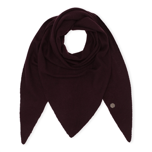 BETA STUDIOS ANDREA TRIANGLE SCARF RIPE FIG